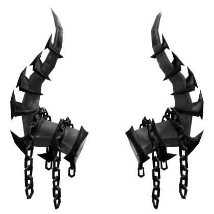 Black Iron Chain Horn