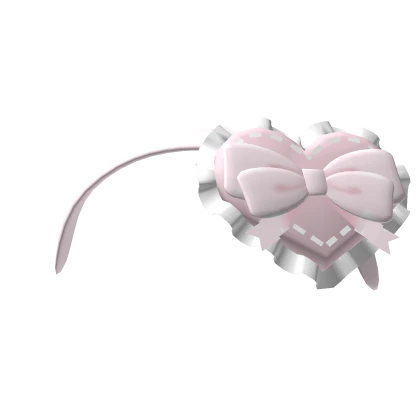♡ Pink Valentine Sweetheart Headband