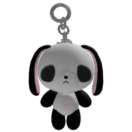 ♡ : silly emo panda bunny keychain (fav)