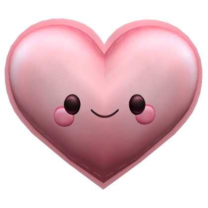 Cute Heart Plushie - pink