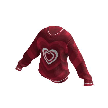 Red Valentines Oversized Sweater