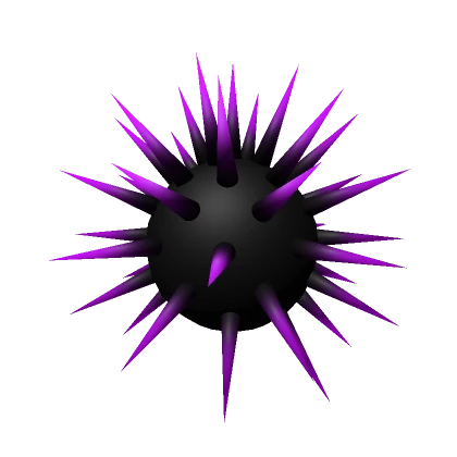 Toxic Purple Sea Urchin Head