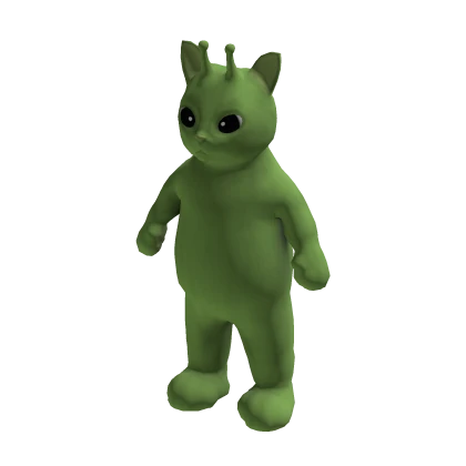 Glorp Green Alien Cat Costume