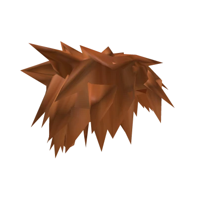 Orange Messy Punk Scene Hair