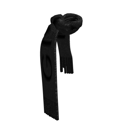 Black Comfy Fur Scarf