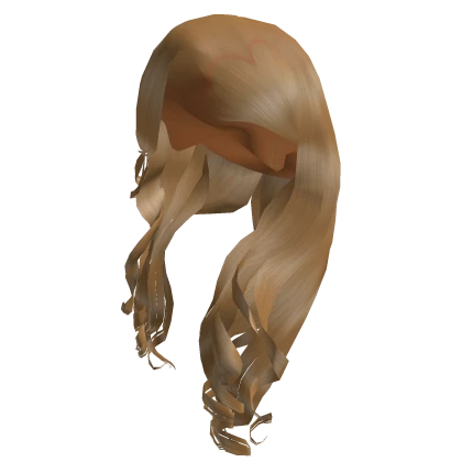 Wavy Side Part W/ Heart Design [Blonde]