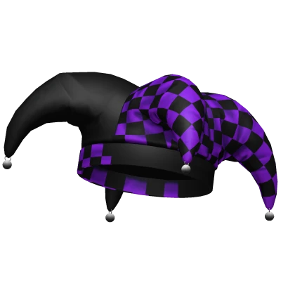 Jester Hat Black & Purple Joker Halloween Pumpkin