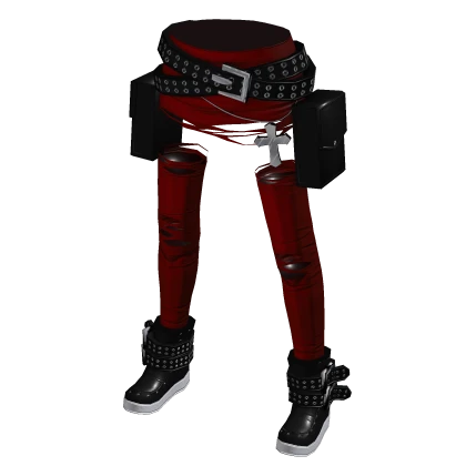 Punky Ripped Skirt Blood Moon