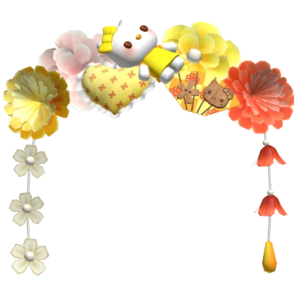 Harajuku Gyaru Traditional Flower Headpiece