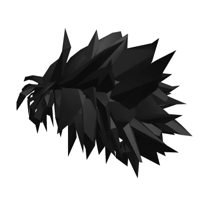 Black Spiky Anime Hair