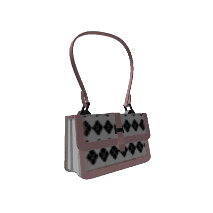 Pink Trendy Plaid Shoulder bag Valentines