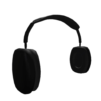 Black Simple Headphones (Pair W/Headphone Acc)