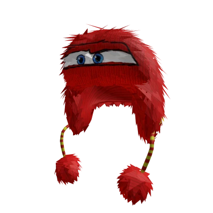 Lightning McQueen Race Car Fluffy Ushanka