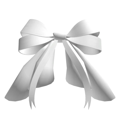 Waist ruffled bow in white