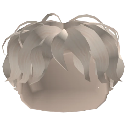 Cute Anime Two-part Perm in Pastel Blonde