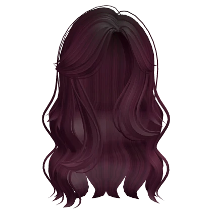 Wavy Glamorous Silky Hair in Cherry Red