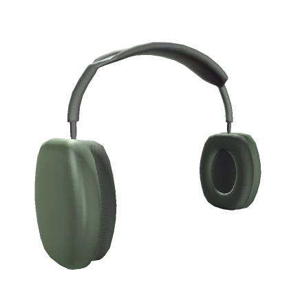 Green Simple Headphones (Pair W/Headphone Acc)