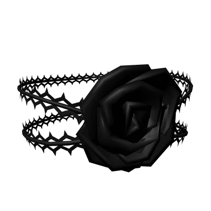 Rose eyepatch (black)
