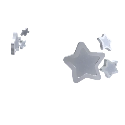 Star Hair Clips (White)