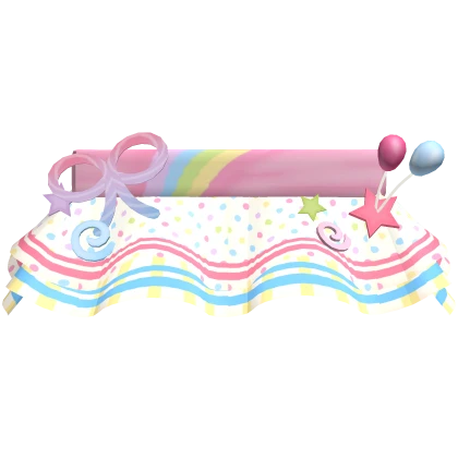 cute colorful kawaii ruffled decora clown skirt