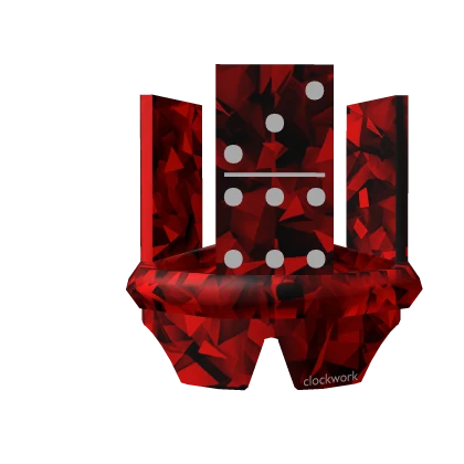 Red Sparkle Time Domino Crown + Clockwork Shades 