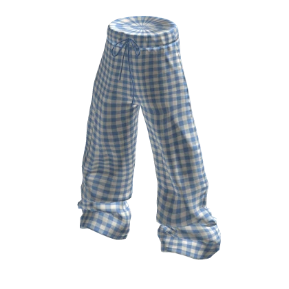 💜 Cotton Pajama Pants_Sky Blue