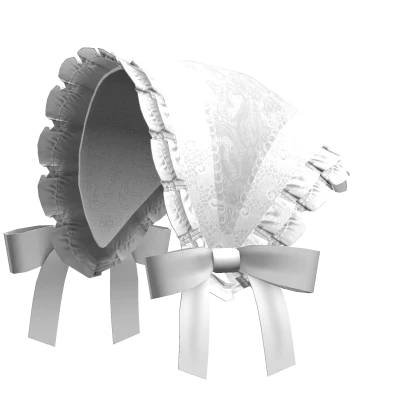 gothic victorian lace bandana headscarf white