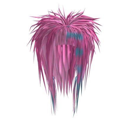 Messy Fried Bangs (Light Pink/Blue)