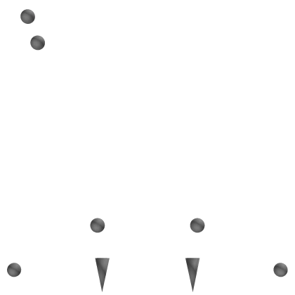 ♡ silver angelbite piercings