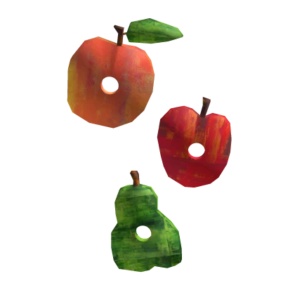 ꩜ whimsical twee igari apple fruit hungry clips