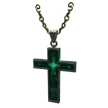 Emerald Cross Necklace