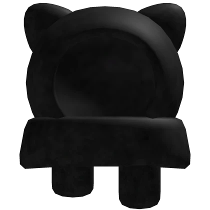 ♱ Cat Scarf Hood In Black