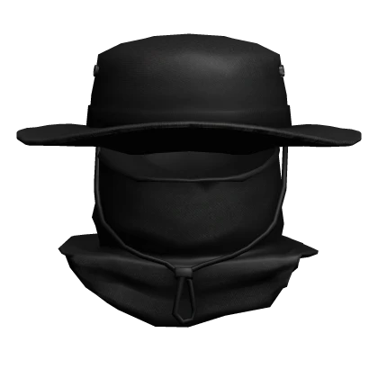 Balaclava Fisher Hat Black