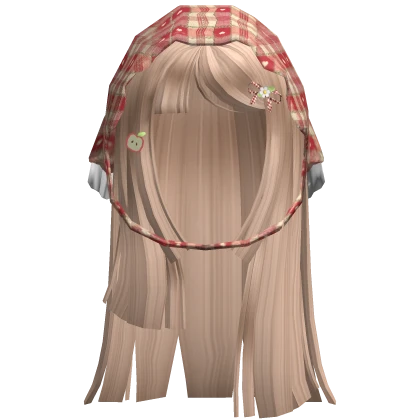 Mori Kei Soft Hime Cut W/ Bonnet (Blonde)