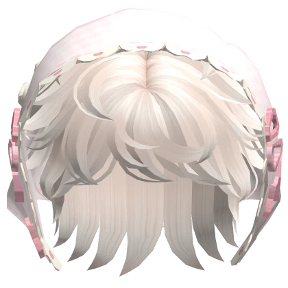Igari Pink Bonnet W/ Messy Beige Boy Hair