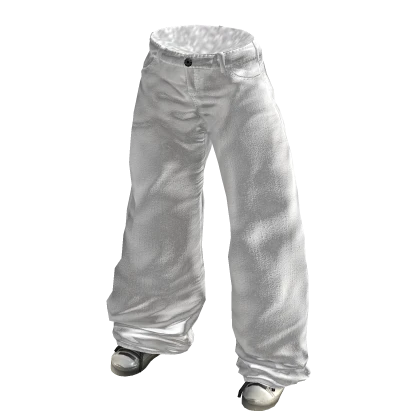 BB White Low Rise Baggy Jeans 🫐