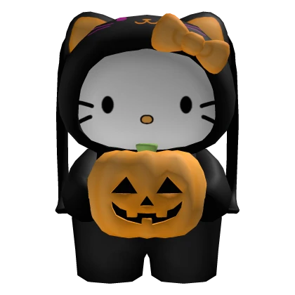 ☆ Cute halloween hello kitty pumpkin plush bag