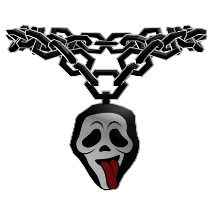 Halloween Meme Ghost Mask Chain 😛