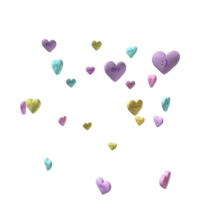 Falling Heart Candies Confetti