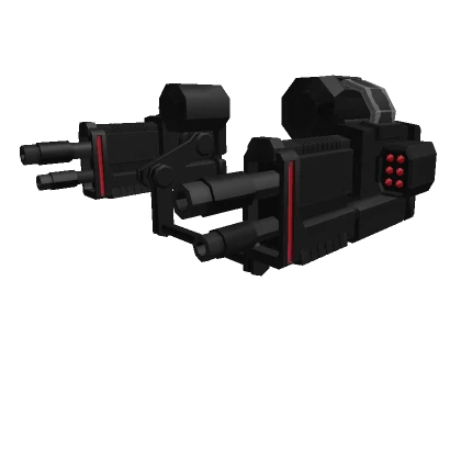 Black Military Mecha Shoulder Guns