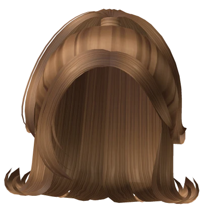 ♡ Caramel Curled Halo Hair