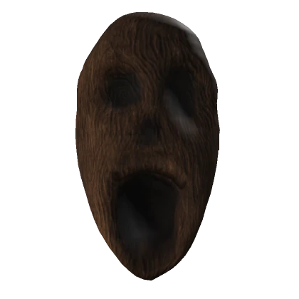 Cursed Wooden Totem Face Mask