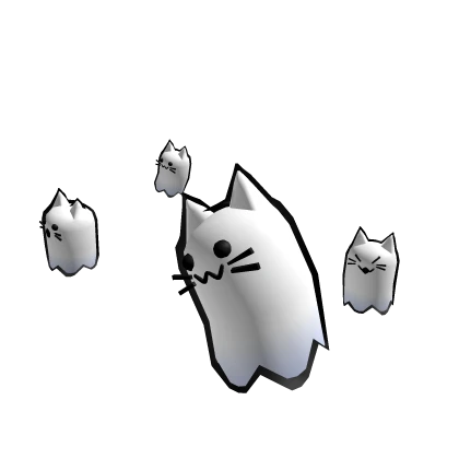 Cute Spooky Ghost Cats