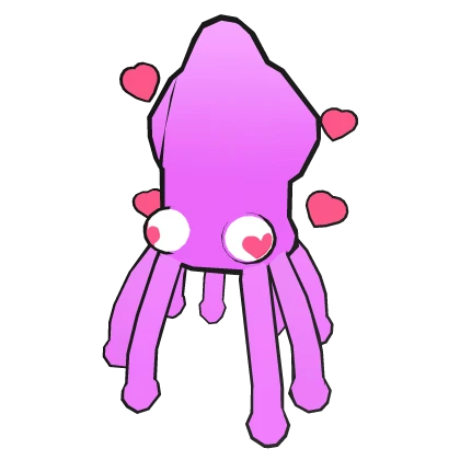 Pink Valentine's Squid