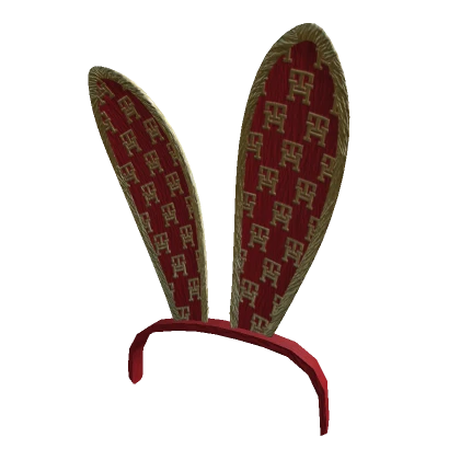 Tommy Monogram Celebration Bunny Ears Red/Gold