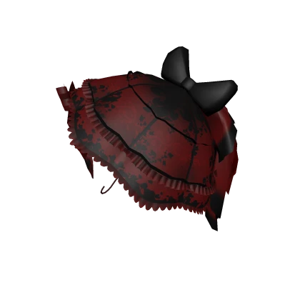 Dark Red Rococo Parasol