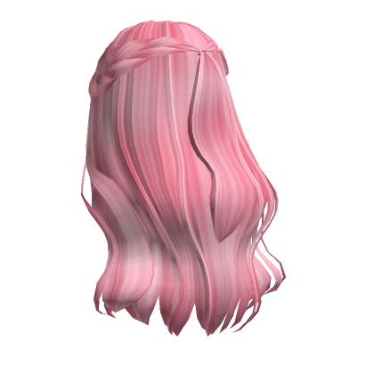 Majestic Braided Waves in Pink