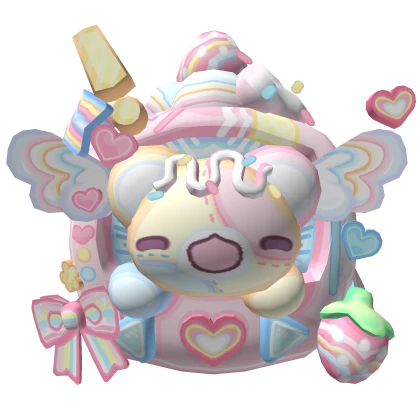 pastel decora kawai kandi tamagotchi bear backpack