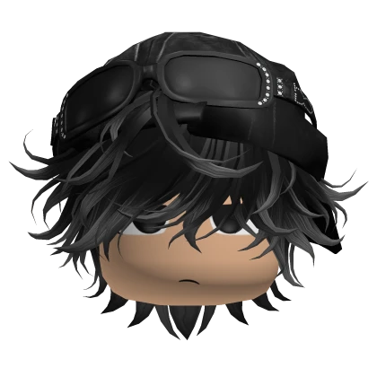 Messy Emo Grey Ombre Hair W/ Y2k Cap & Side Glare