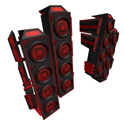 HCAD Speaker Armored EDM Back Red
